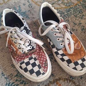 Vans patchwork sneakers size 7.5
